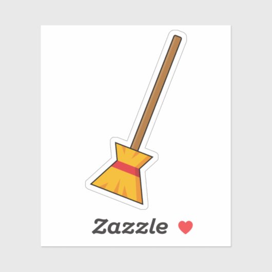 Hexe Broom Aufkleber (Blatt)