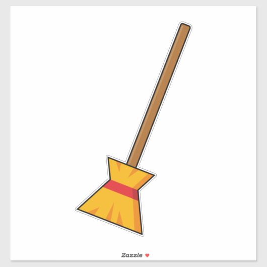 Hexe Broom Aufkleber (Blatt)