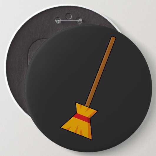 Hexe Broom Button (Vorne & Hinten)