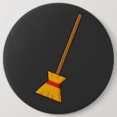 Hexe Broom Button (Vorderseite)