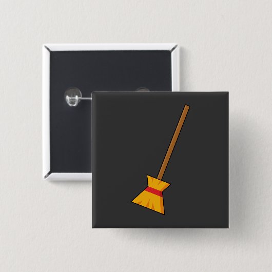 Hexe Broom Button (Vorne & Hinten)