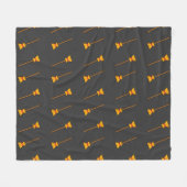 Hexe Broom Fleecedecke (Vorderseite (Horizontal))