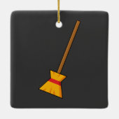Hexe Broom Keramikornament (Rückseite)
