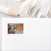 Hexe Broom Kürbislaterne Owl Moon (Insitu)