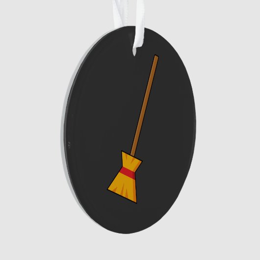 Hexe Broom Ornament (Vorderseite)