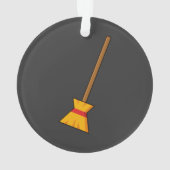 Hexe Broom Ornament (Rückseite)