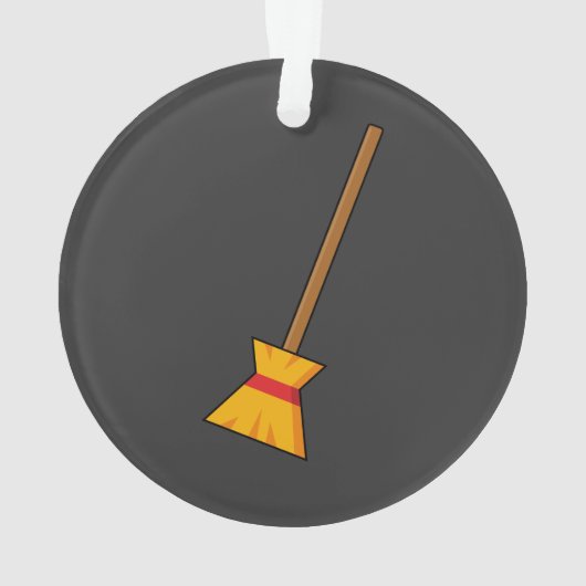 Hexe Broom Ornament (Rückseite)