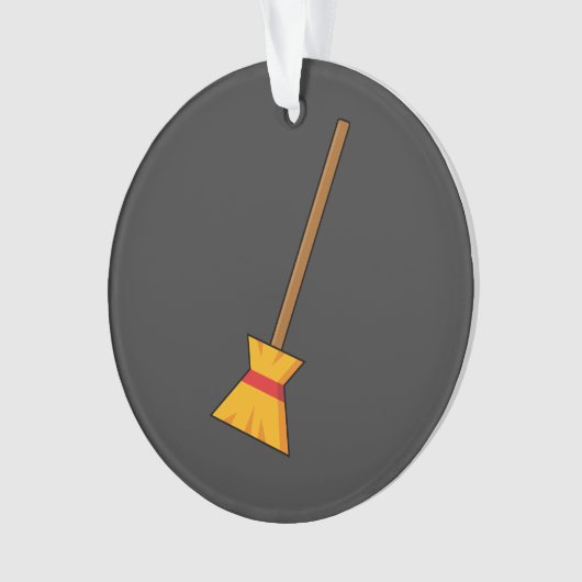 Hexe Broom Ornament (Vorderseite)