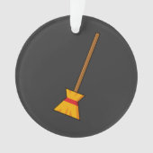 Hexe Broom Ornament (Vorderseite)