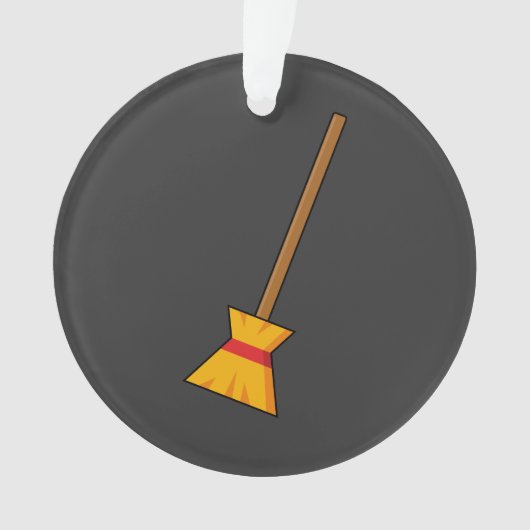 Hexe Broom Ornament (Vorderseite)