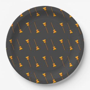 Hexe Broom Pappteller
