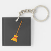 Hexe Broom Schlüsselanhänger (Rückseite)