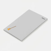 Hexe Broom | Text hinzufügen Post-it Klebezettel (angewinkelt)