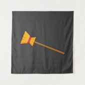 Hexe Broom Wandteppich (Vorderseite (Horizontal))