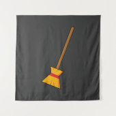 Hexe Broom Wandteppich (Vorderseite)