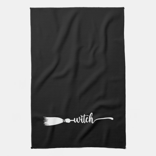 Hexe Broomstick Geschirrtuch (Vertikal)