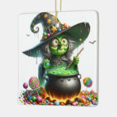 Hexe Candy Brew Keramikornament (Links)