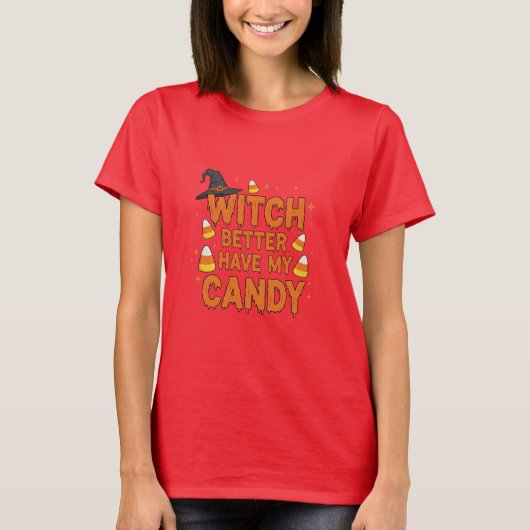 Hexe Candy T-Shirt (Vorderseite)