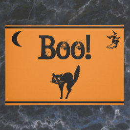 Hexe & Cat Boo! Halloween Doormat/Begrüßungsmatte Fußmatte