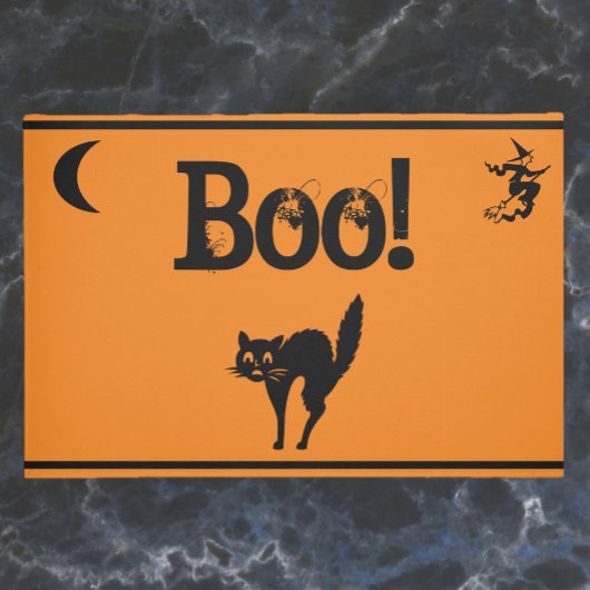 Hexe & Cat Boo! Halloween Doormat/Begrüßungsmatte Fußmatte