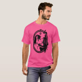 Hexe Cat Pagan Gothic Wicca Witchy Cat T-Shirt (Vorne ganz)