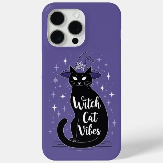 Hexe Cat Vibes Lila Case-Mate iPhone Hülle (Rückseite)