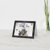 Hexe Cauldron Baby wird Baby-Dusche Dankeskarte (Vorderseite)