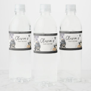 Hexe Cauldron Baby wird Baby-Dusche Wasserflaschenetikett