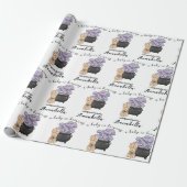 Hexe Cauldron Halloween Babydusche Geschenkpapier (Ungerollt)