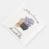 Hexe Cauldron Halloween Babydusche Serviette (Ecke)