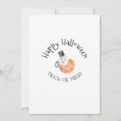 Hexe Cauldron Halloween Einladung (Rückseite)