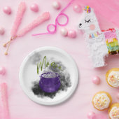 Hexe Cauldron Magic Pappteller (Party)