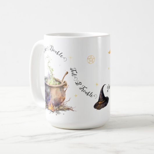 Hexe-Cauldron-Tasse Kaffeetasse (Vorderseite Links)