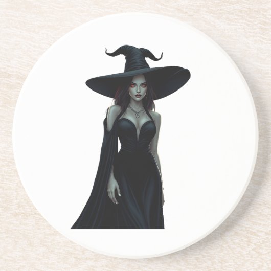 Hexe der Nacht Getränkeuntersetzer (Vorne)