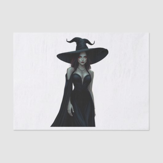 Hexe der Nacht Seidenpapier (Vorderseite)