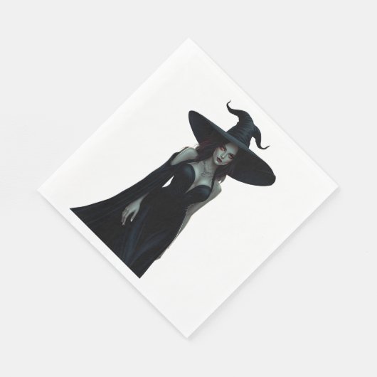 Hexe der Nacht Serviette (Ecke)