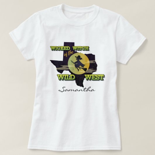Hexe des Wilden Westens T-Shirt (Design vorne)