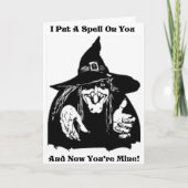 Hexe, die dir einen Zauber aufdrückt Karte (Vorderseite)