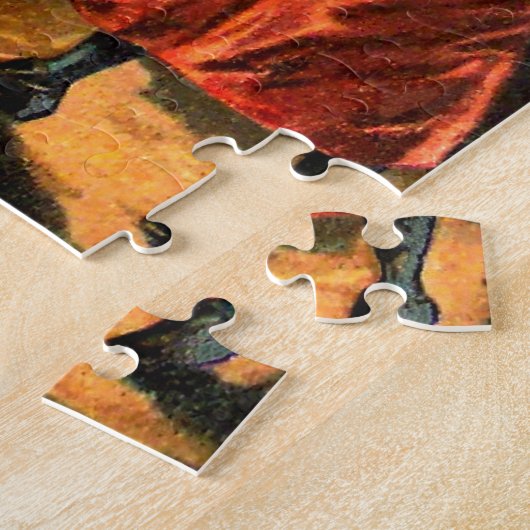 Hexe, die durch Fenster schaut Puzzle (Seite)