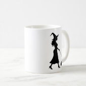 Hexe, die Französin spazieren führt Kaffeetasse (VorderseiteRechts)