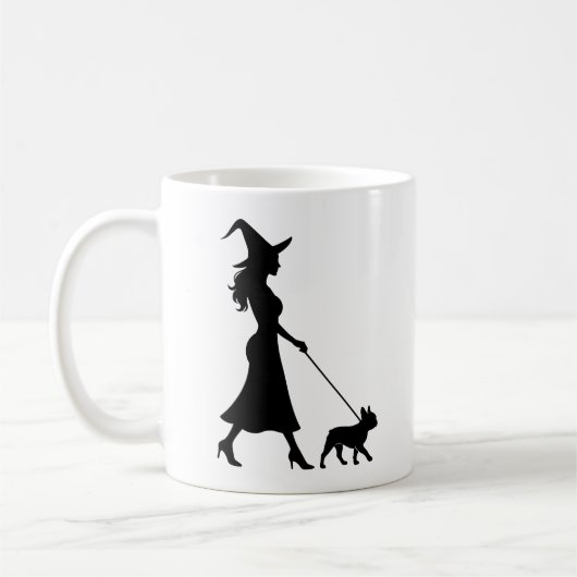 Hexe, die Französin spazieren führt Kaffeetasse (Links)