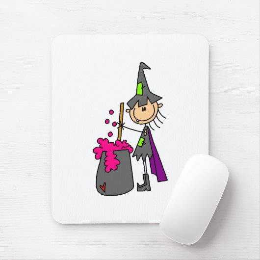 Hexe, die Gebräu macht Mousepad (Mit Mouse)