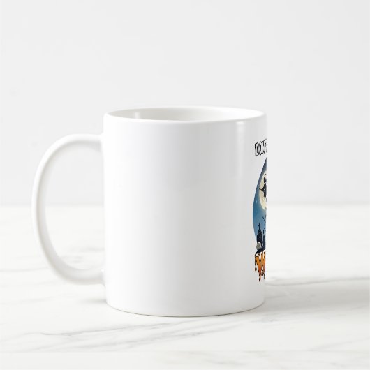 Hexe Don Be Basic Halloween Mondkatze Kürbis_1 Kaffeetasse (Links)