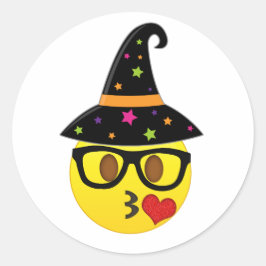 Hexe Emoji Halloween Stickers für Kinder
