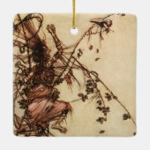 Hexe Entangled in Thorns von Arthur Rackham Keramikornament (Rückseite)