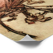 Hexe Entangled in Thorns von Arthur Rackham Poster (Ecke)