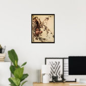 Hexe Entangled in Thorns von Arthur Rackham Poster (Heimbüro)