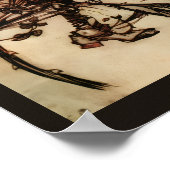 Hexe Entangled in Thorns von Arthur Rackham Poster (Ecke)