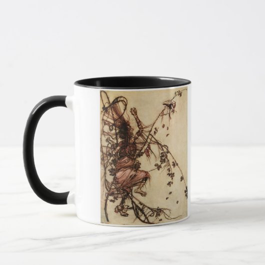Hexe Entangled in Thorns von Arthur Rackham Tasse (Links)
