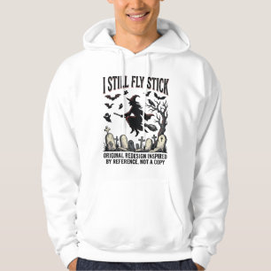 Hexe fährt Pun-Shirt Lustiges Vintage-Halloween Gr Hoodie